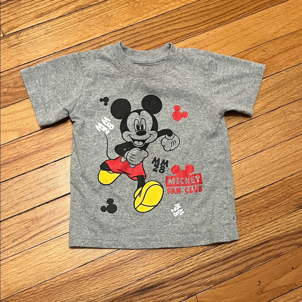 Disney Mickey Mouse Gray Kids T-Shirt
